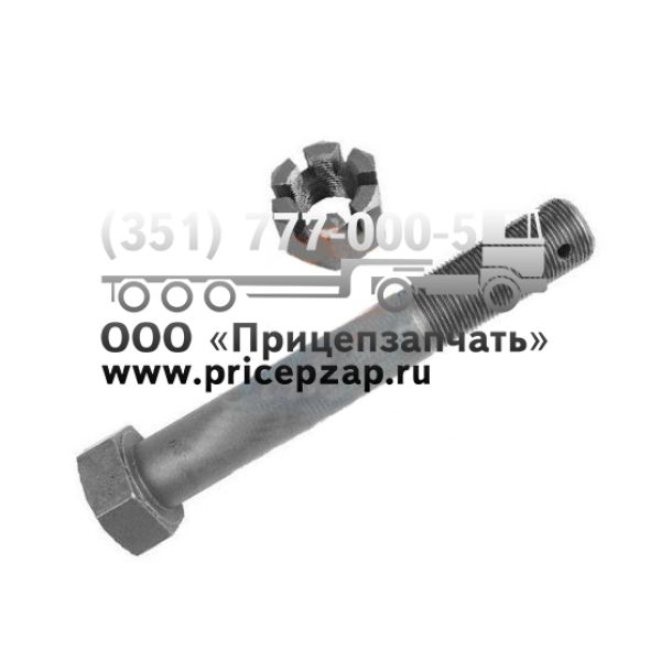 Болт полурессоры с гайкой (М30х200мм) МАЗ/МТМ Болт полурессоры с гайкой (М30х200мм) МАЗ/МТМ