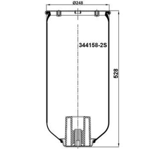 Пневмоподушка 4158 без стакана Пневмоподушка 4158 без стакана