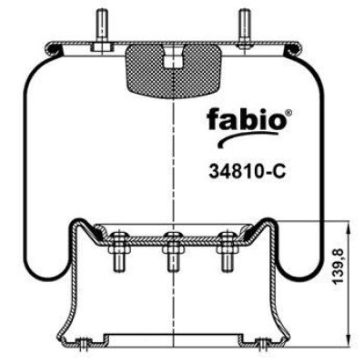 Пневмоподушка 810mb стальной стакан