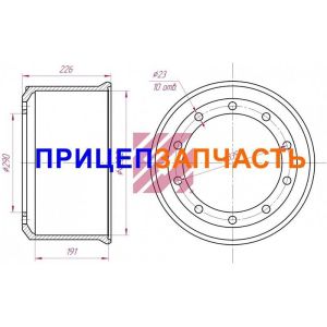 Барабан тормозной MBD1034 (420х180) Барабан тормозной MBD1034 (420х180)