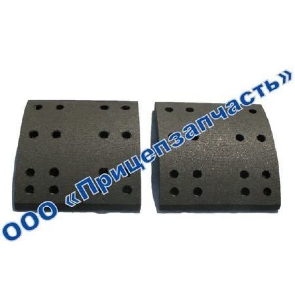 Накладка тормозной колодки (анкер) СЗАП L1 А3834 ось 12 тонн Накладка тормозной колодки (анкер) СЗАП L1 А3834 ось 12 тонн